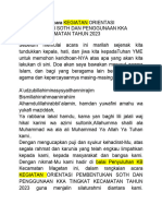 Doa Pembuka Acara ORENTASI TPK