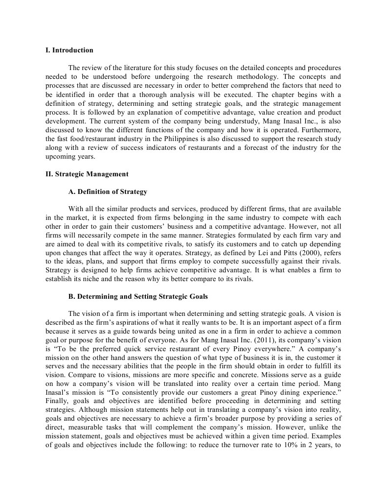 Swot analysis of literature review picture