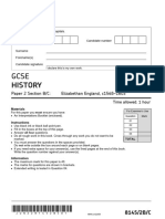 History - Elizabethan Mock 2022 Exam