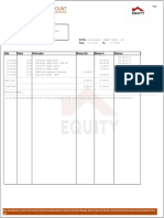 Statement of Account: Date Value Particulars Money Out Money in Balance