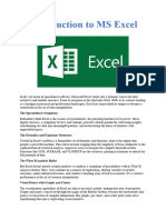Introduction To MS ExcelAssignment