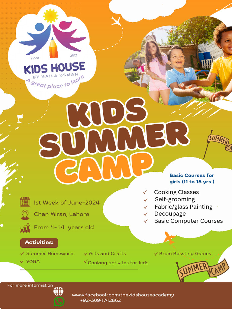 Summer Camp Activities for Kids 2024 | PDF