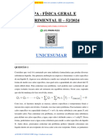 Mapa - Física Geral e Experimental II 52-2024