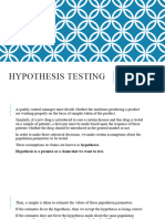 Unit 4-Hypothesis Testing