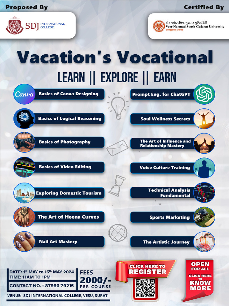 Vacation Vocational Course | PDF