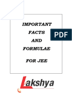 Facts Formulae Chemistry