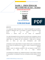 Atividade 1 - Princípios de Sistema de Comunicação - 52 - 2024