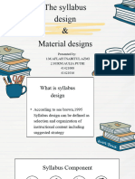 Sylabus Design and Material Design. SURNI