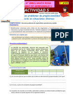 Actividad 5 - Proporcionalidad