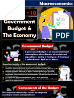 GOVERNMENT BUDGET AND ECONOMY