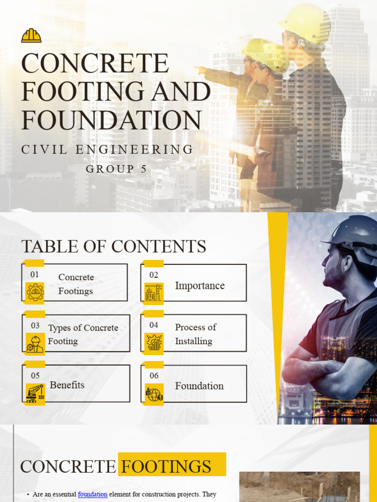 Yellow and White Simple Modern Civil Engineering Business Plan