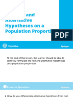 10 Null Alternative Hypotheses On A Population Proportion SPTC 1601 q4 FPF