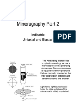 Mineragraphy Part 2 Uniaxial, Biaxial and Indicatrix