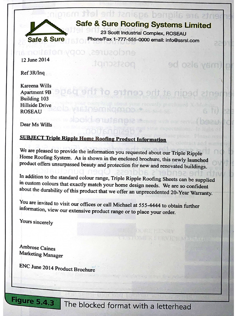 Samples of Letter Layout | PDF