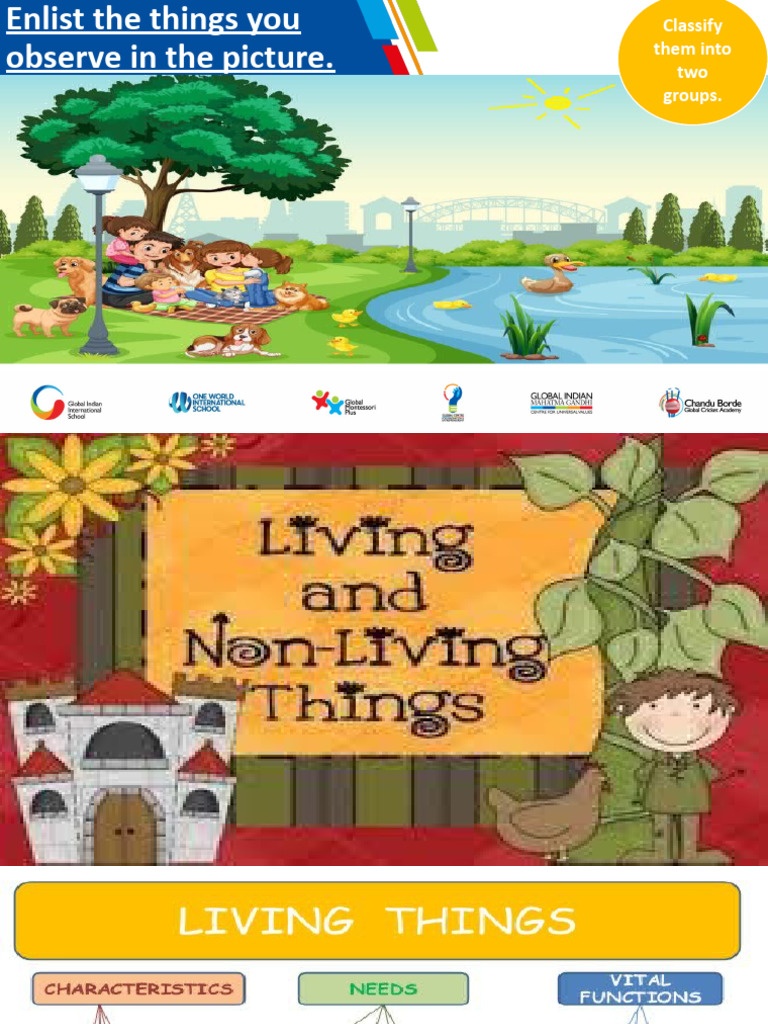 Living Non Living Things Pdf Amphibian Frog