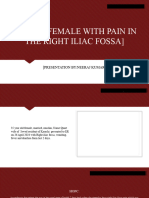 Young Female With Pain in The Right