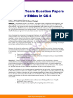 Previous Years Question Papers For Ethics in Gs 4 Upsc 18