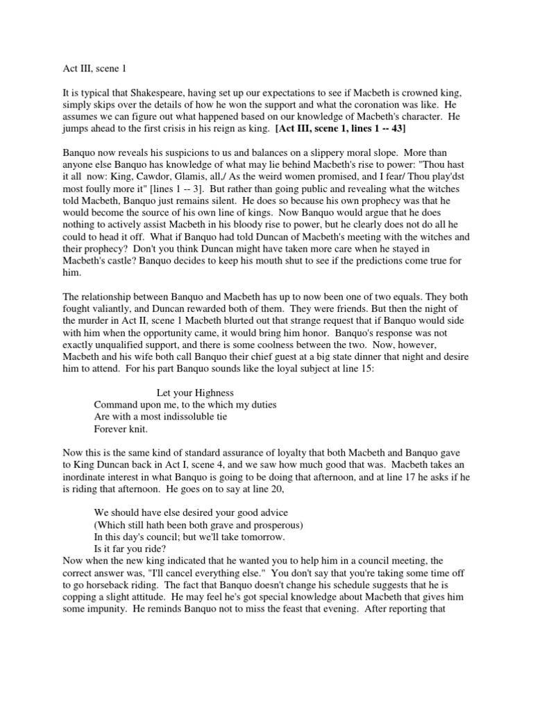 Shakespeare macbeth character analysis image