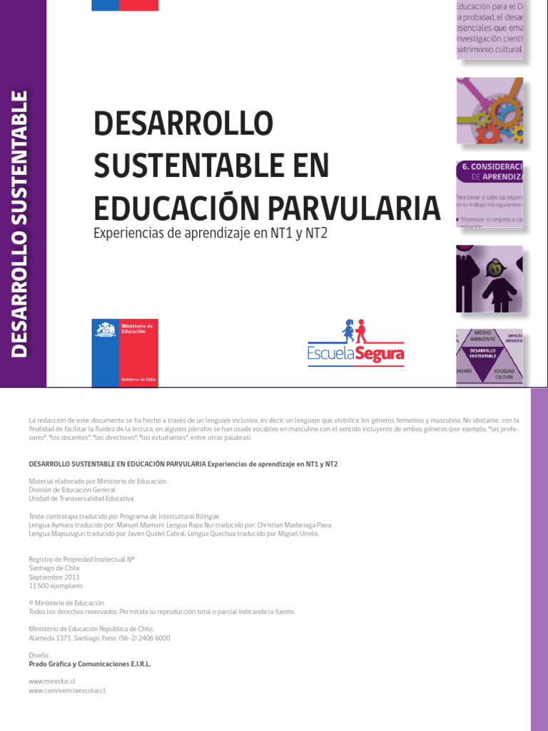 Educación Sustentable en Preescolar | PDF | Educación de la primera ...
