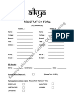 Aikya: Registration Form
