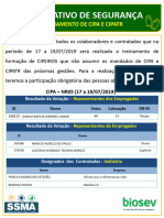 Informativo de Segurança - Curso de Formação - CIPA- CIPATR - LPT