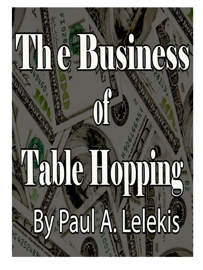 Mastering Table-Hopping Magic Techniques | PDF | Hand | Knife