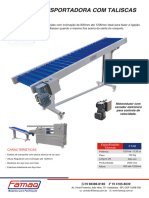 Esteira Transportadora Com Taliscas ET2M