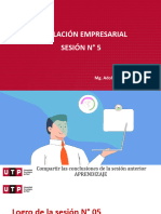 Utp Sesión #5 - Legislación Empresarial