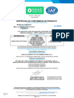 CERTIFICADO 00416 - CABLES DE ACOMETIDA - ICEA S-95 - UL 854