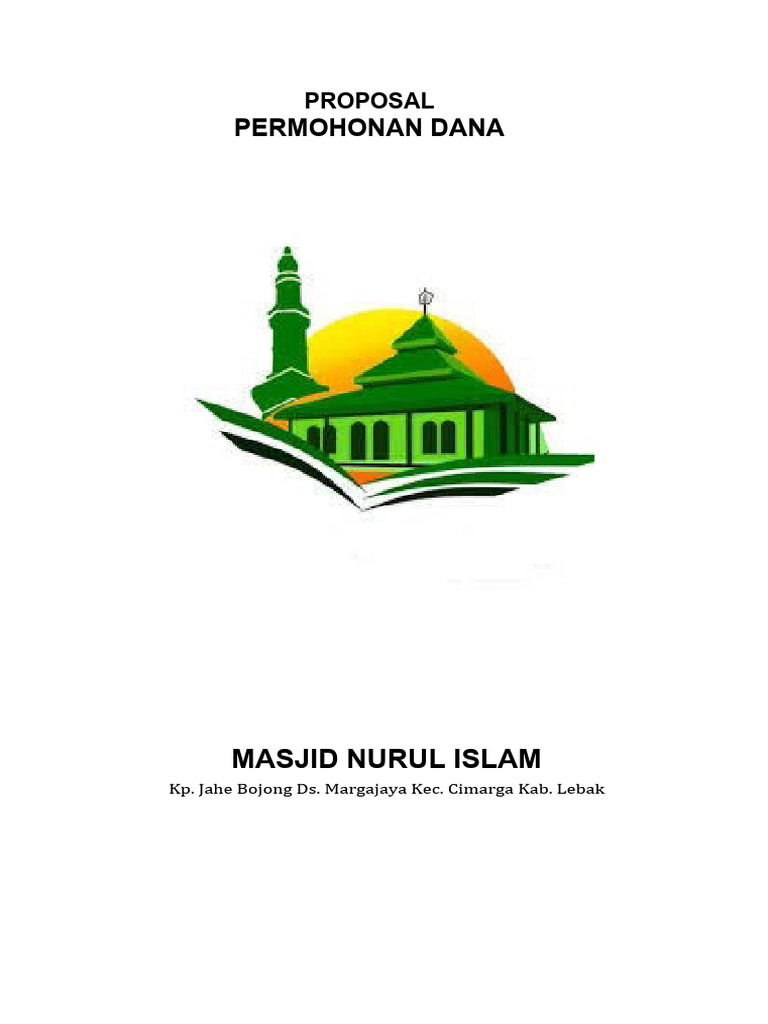Permohonan Dana Pembangunan Masjid Nurul Islam | PDF