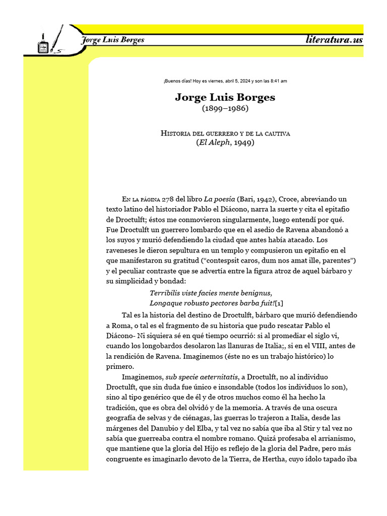 Historia del guerrero y de la cautiva, Luis (18991986) PDF