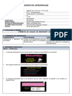 Sesión de Aprendizaje Exposicion