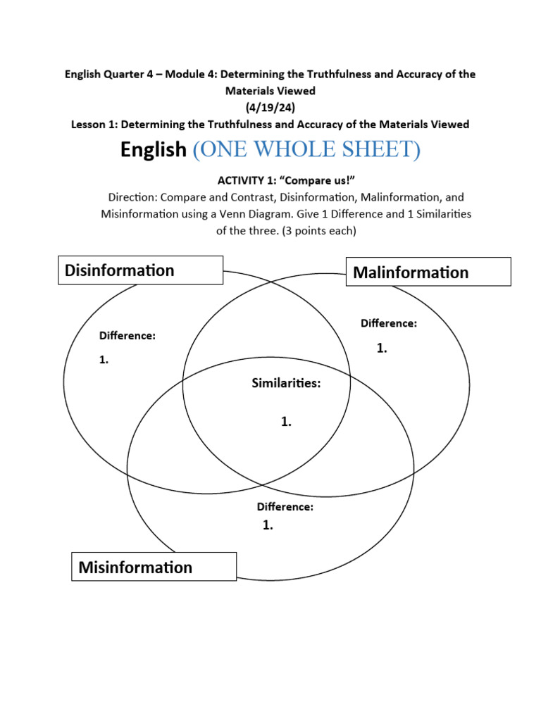 April 29 Module Filipino and English | PDF | Human Communication ...