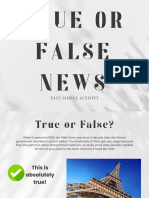 True or False News - Past Simple