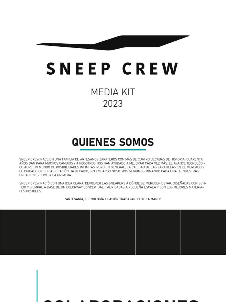 Sneep Crew: Sneakers Artesanales Únicas | PDF | Hogar, jardinería y ...