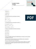 1.1 E 2 EXERCÍCIOS Propriedades Da Adição e Mult e Areas