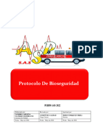 PRT-SST-001 Protocolo de Bioseguridad