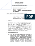 Absuelve Traslado de Apelacion de Sentencia Terceria Abel