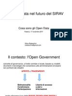 Gli OpenData nel futuro del SIRAV
