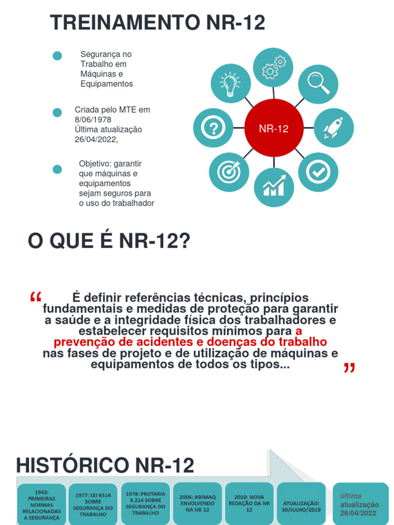 Treinamento NR-12: Segurança em Máquinas | PDF | Máquinas