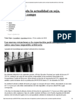 Las Nuevas Retenciones A La Exportación Podrían Liquidarse Sobre Una Base Imponible Arbitraria - Valor Soja