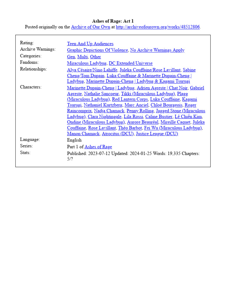 Ashes of Rage Act 1 | PDF | Mystery, Thriller & Crime Fiction | Poetry