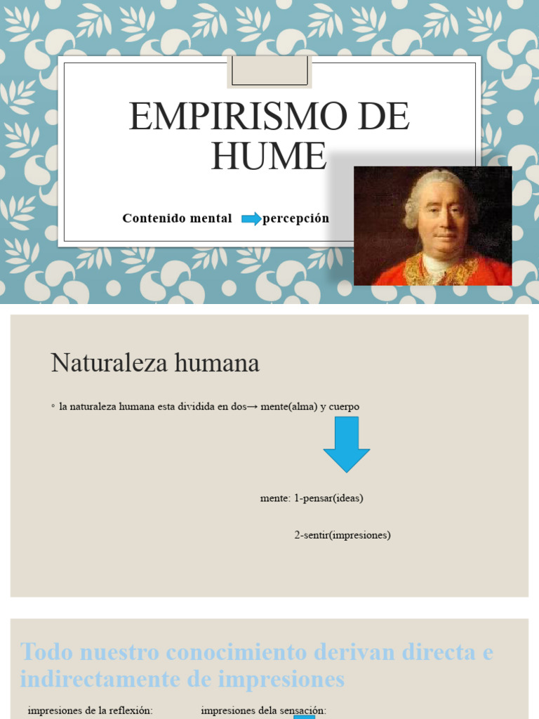 Empirismo de Hume | PDF | David Hume | Causalidad