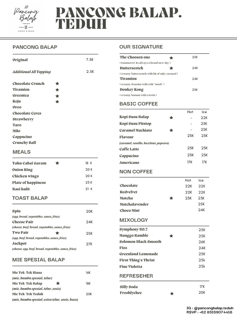 Local Cafe Menu Highlights | PDF | Foods | Western Cuisine