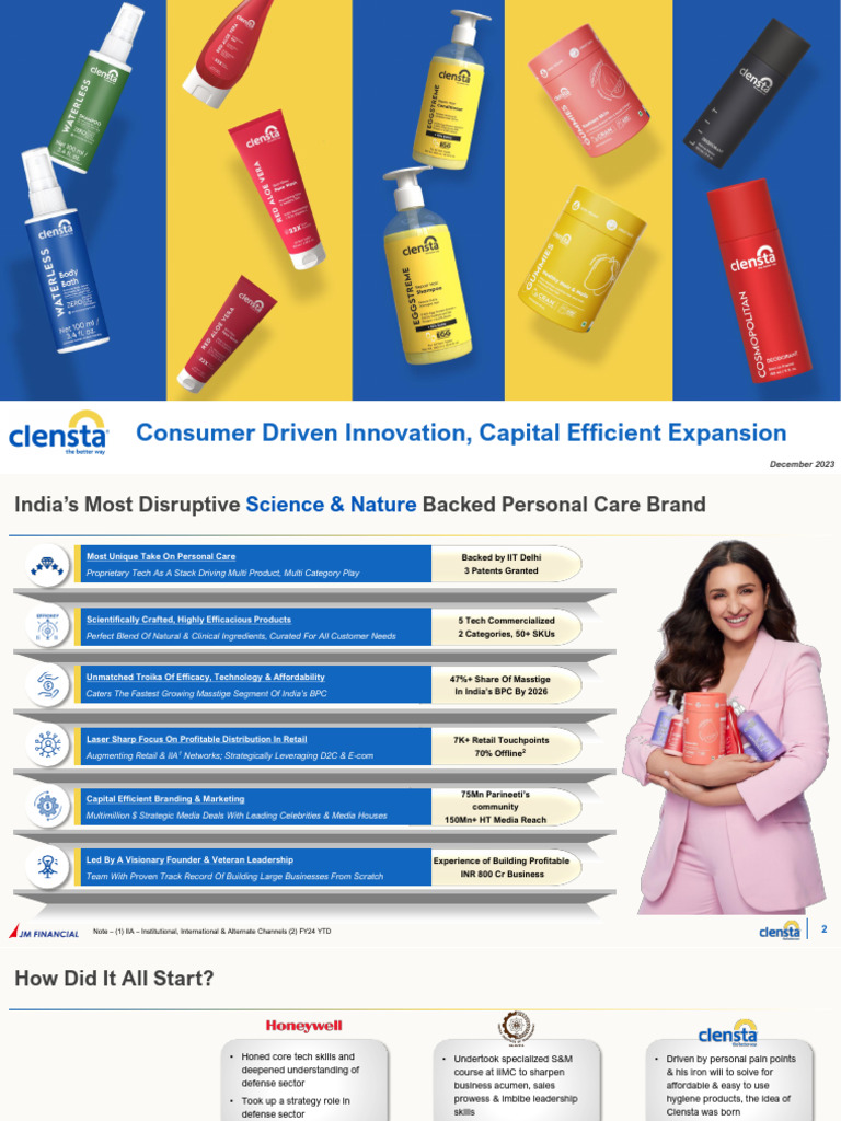 Clensta: Innovating Personal Care Solutions | PDF | Shampoo | Retail