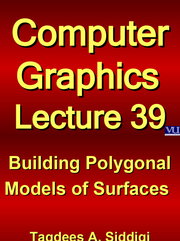 Polygonal Surface Modeling Techniques | PDF | Polygon | Euclidean Vector