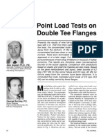 Point Load Tests On Double Tee Flanges