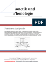 Phonetik Und Phonologie