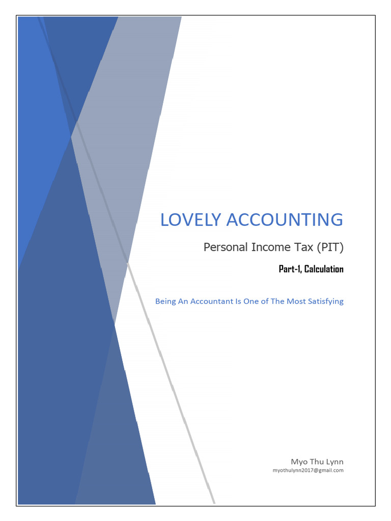 Personal Income Tax (PIT) Part-1 | PDF