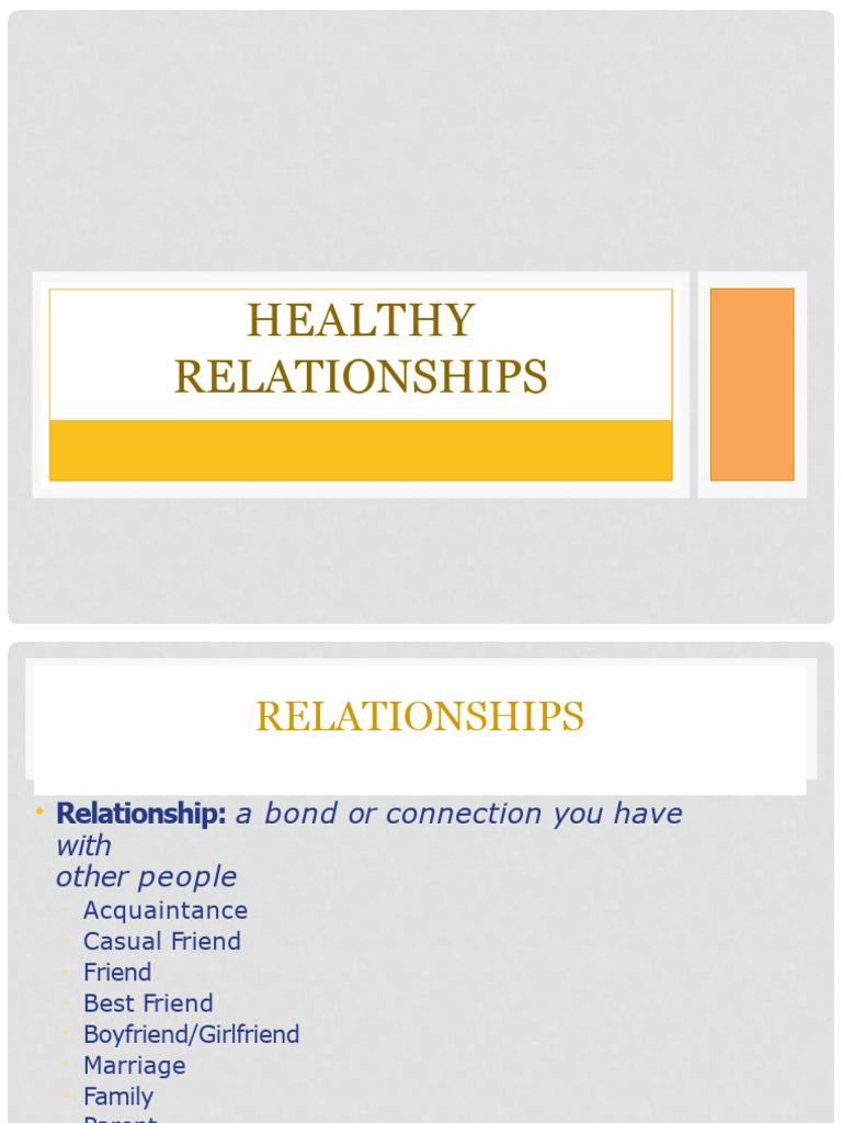 Essentials of Healthy Relationships | PDF | Social Psychology | Psychology